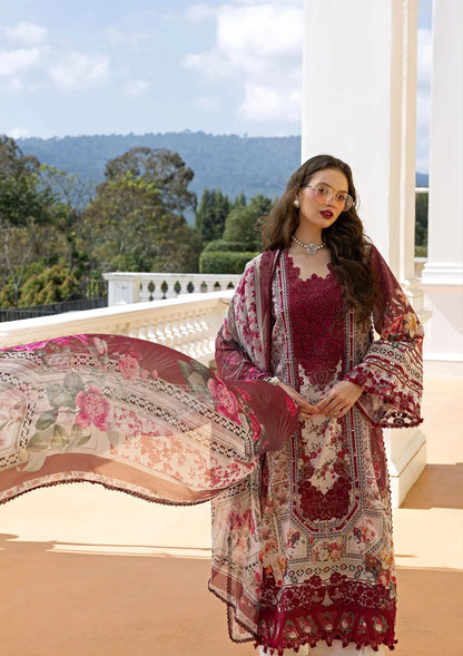 ELAF LAWN 3 PC EMBROIDERED SUIT WITH EMBROIDERED READY DUPATA