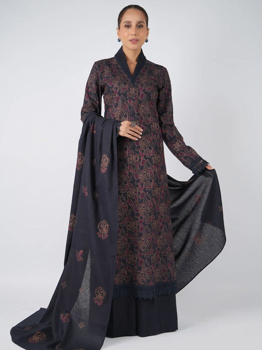 BAREEZE LAWN HEAVY EMBROIDERY 3 PC WITH EMBROIDERED DUAPPTA