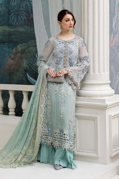 MARIA B LUXURY CHIFFON EMBROIDERED 3 PC WITH EMBROIDERED DUPPTA