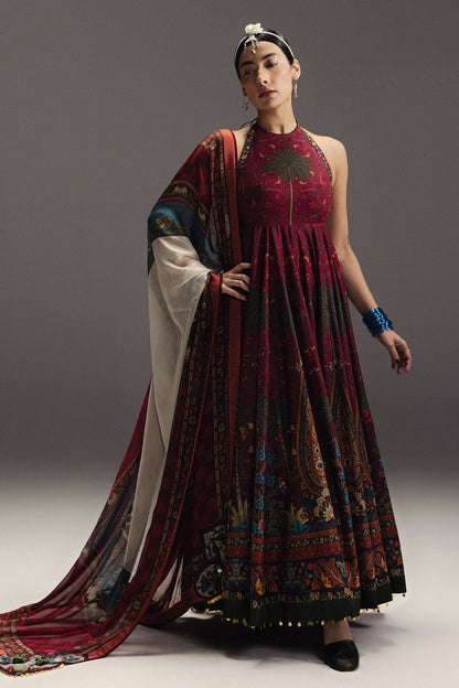 ZARA SHAH JHAN LUXURY LAWN FROCK WITH ELEGANT SOFT DUPATTA