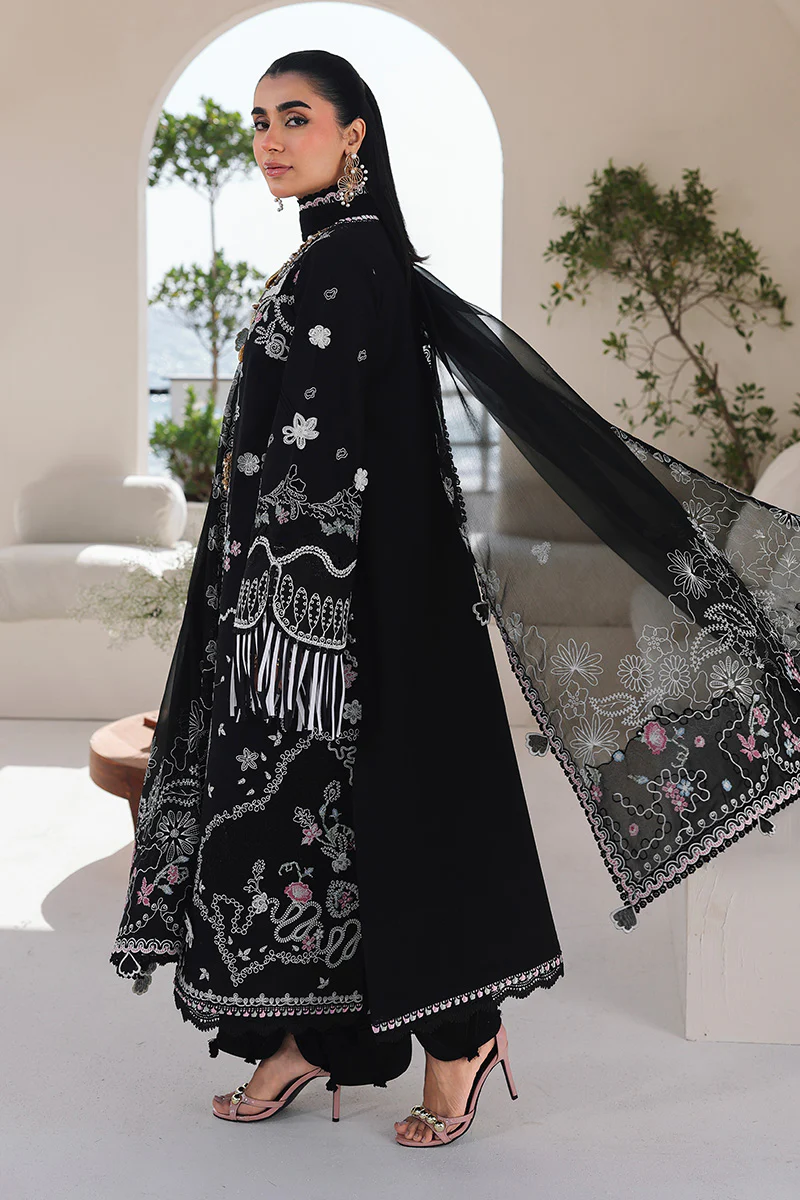 QALAMKAR PREMIUM WINTER EMBROIDERED 3 PC SUIT WITH EMBROIDERED SHAWL