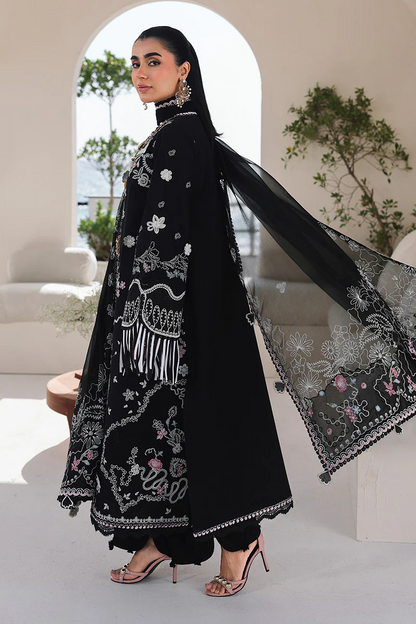 QALAMKAR PREMIUM WINTER EMBROIDERED 3 PC SUIT WITH EMBROIDERED SHAWL