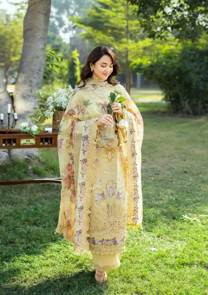 ELAF LUXURY WINTER EMBROIDERED 3 PC SUIT WITH EMBROIDERED SHAWL