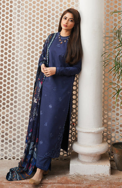 SERAN WINTER EMBROIDERED 3 PC SUIT WITH SOFT DUPPATA