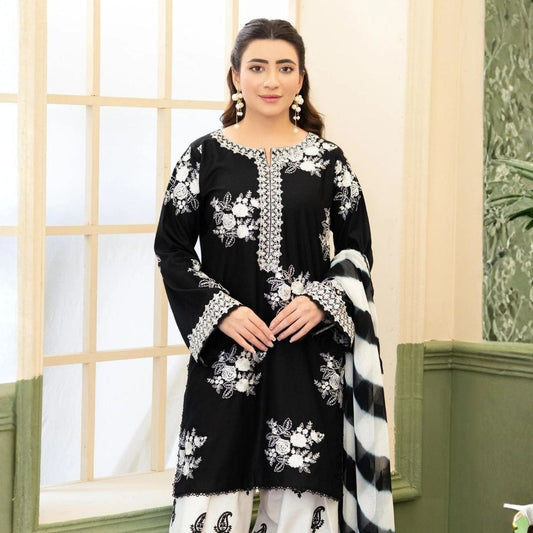 ZARA SHAH JHAN LAWN EMBROIDERED 3 PC WITH SOFT DUPATTA