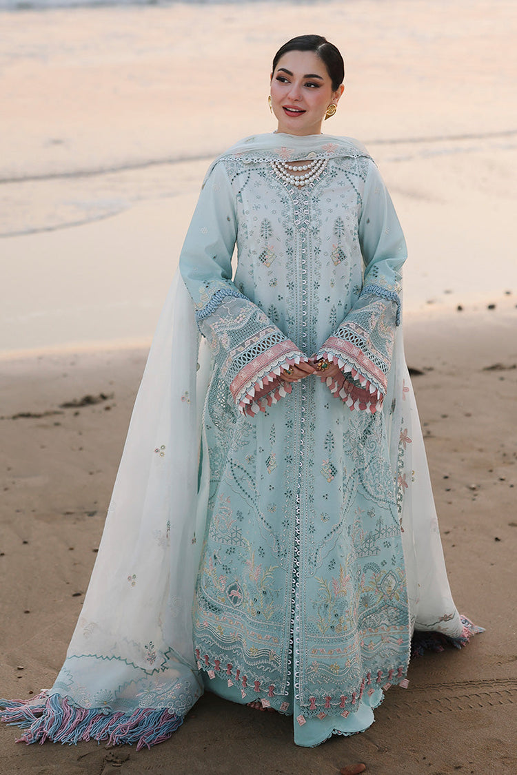 QALAMKAR LUXURY LAWN EMBROIDERED 3 PC WITH EMBROIDERED DUPPATA
