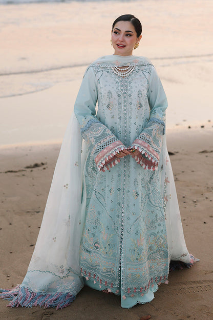 QALAMKAR LUXURY LAWN EMBROIDERED 3 PC WITH EMBROIDERED DUPPATA