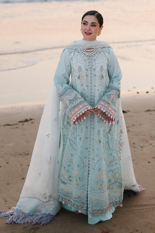 QALAMKAR LUXURY LAWN EMBROIDERED 3 PC WITH EMBROIDERED DUPPATA