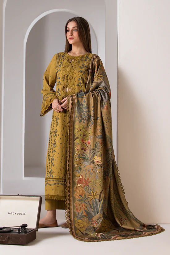 SOBIA NAZIR LAWN EMBROIDERED 3 PC WITH SOFT DUPATTA