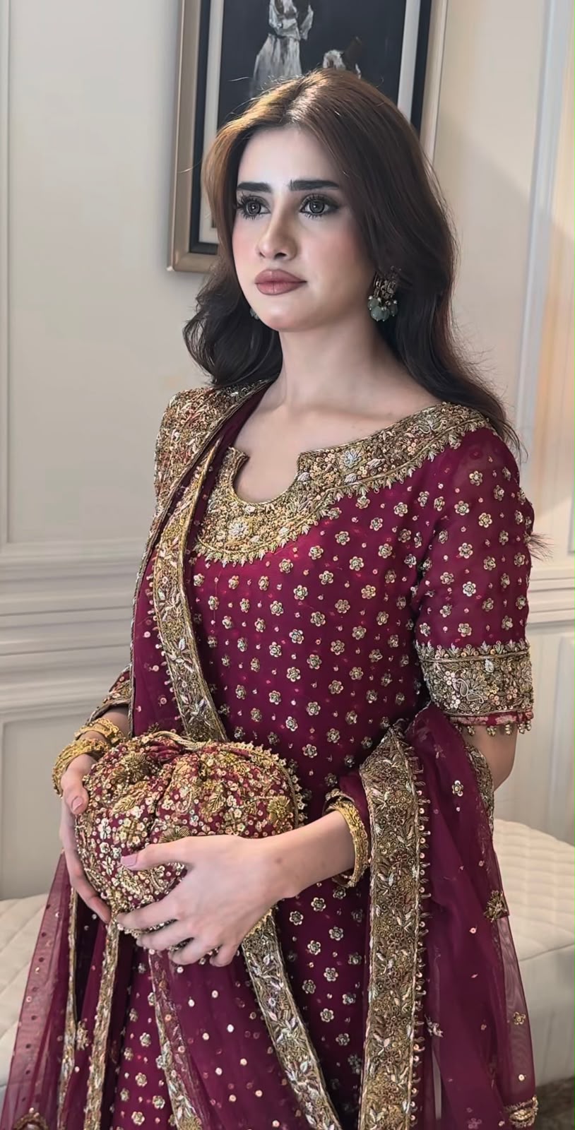 HARIS SHAKEEL LUXURY EMBROIDERED 3 PC SUIT WEDDING SERIES COLLECTION