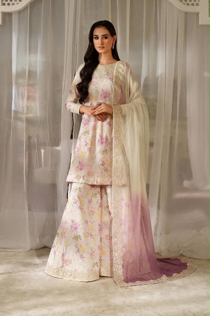IZNIK LAWN EMBROIDERED LAWN 3 PC WITH SOFT EMBROIDERE DUPPATA