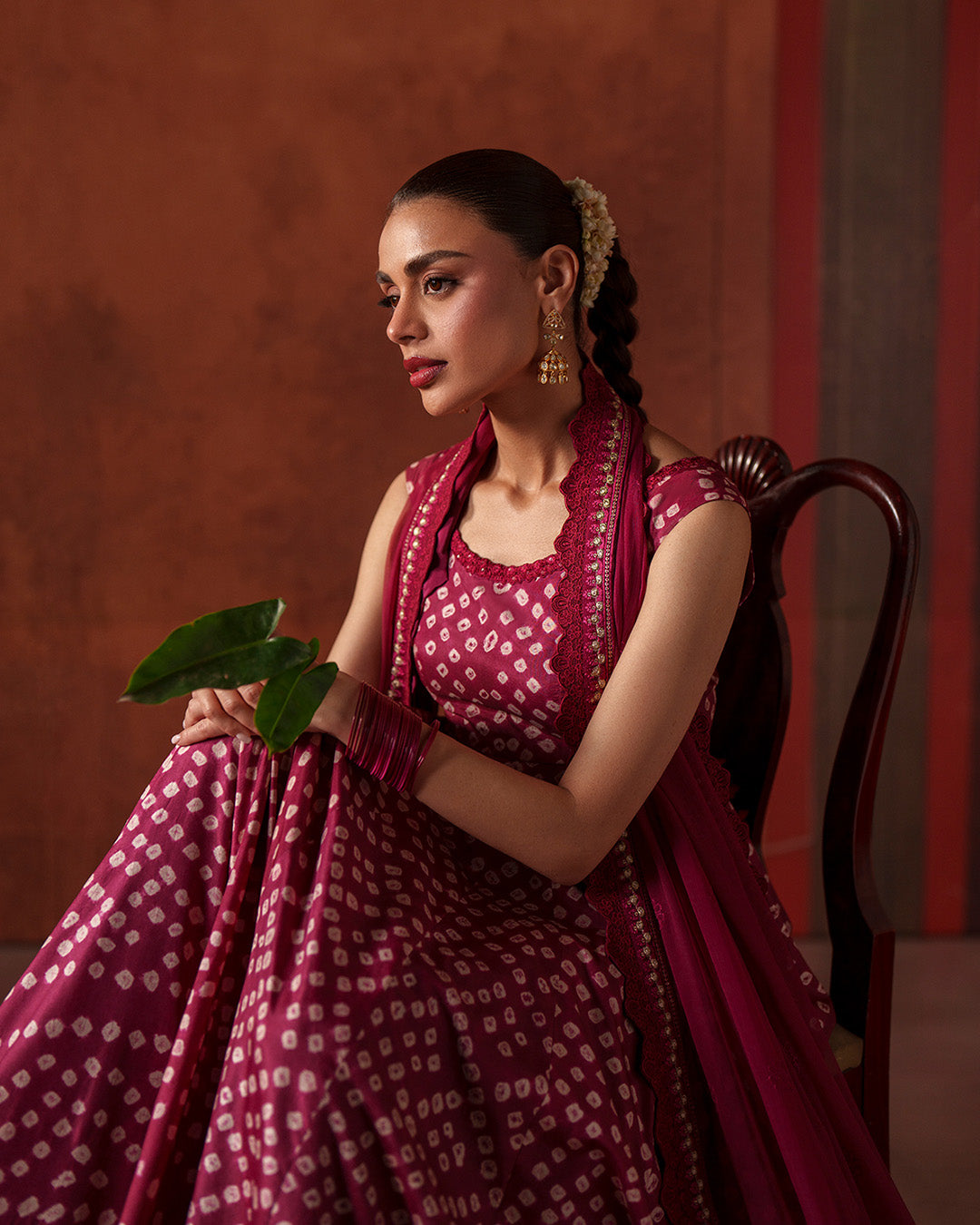 FAIZA SAQLAIN LAWN LUXURY FROCK WITH EMBROIDERED DUPPATA