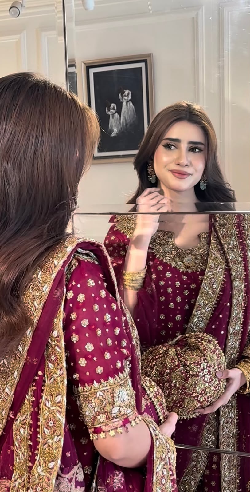 HARIS SHAKEEL LUXURY EMBROIDERED 3 PC SUIT WEDDING SERIES COLLECTION