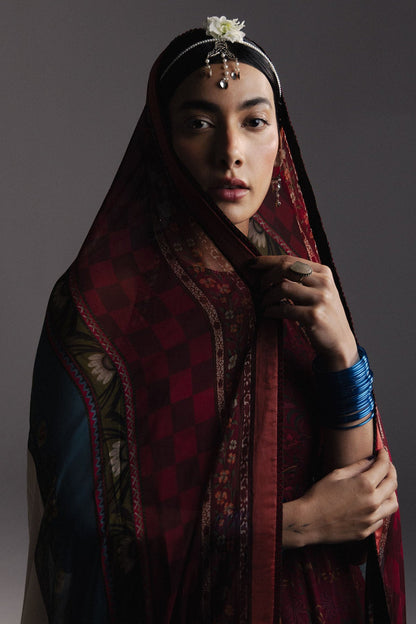 ZARA SHAH JHAN LUXURY LAWN FROCK WITH ELEGANT SOFT DUPATTA