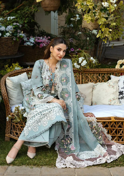 ELAF LUXURY LAWN 3 PC WITH CUTWORK READY EMBROIDERED DUAPPTA