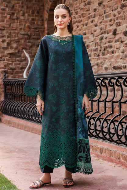 BAROQUE LAWN EMBROIDERED 3 PC WITH EMBROIDERED DUPATTA