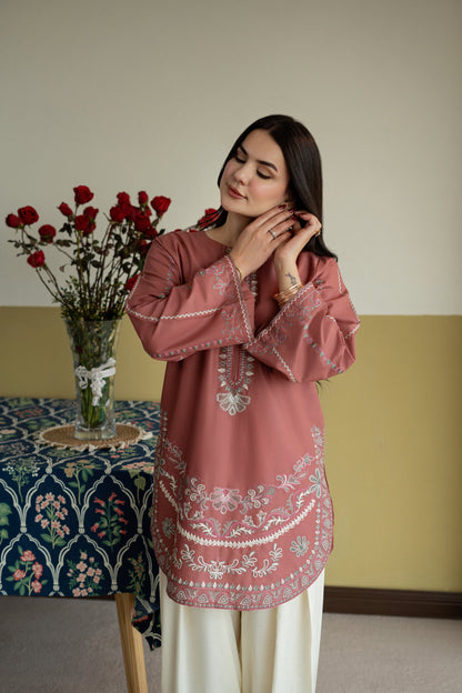 URGE LAWN 2 PC EMBROIDERD WITH EMBROIDERED TROUSER