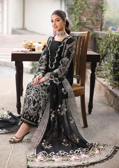 Maria B Lawn 3 PC                        With Ready to wear Dupatta