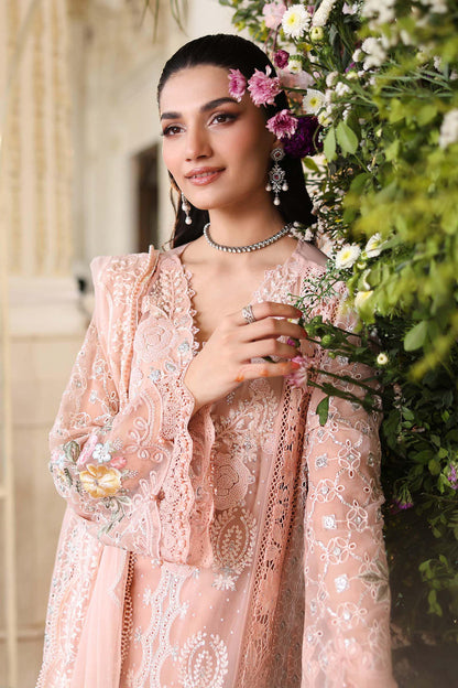 MARIA B LUXURY CHIFFON EMBROIDERED 3 PC SUIT WITH EMBROIDERED DUPPATA