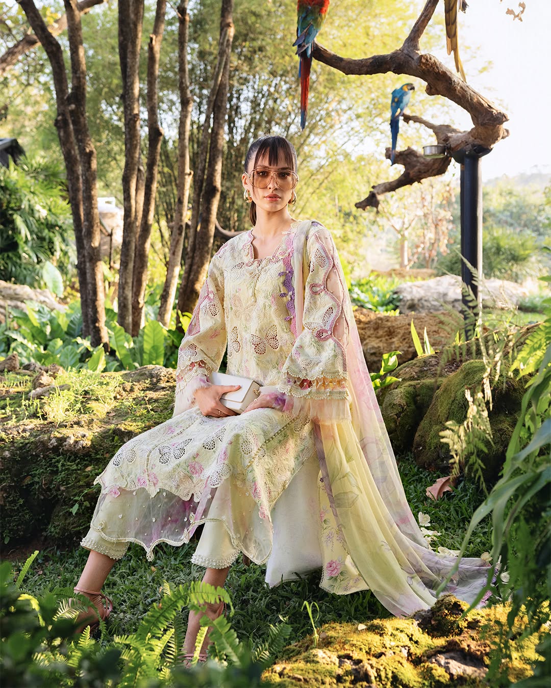 MARIA B LAWN EMBROIDERED 3 PC WITH EMBROIDERED DUPATTA