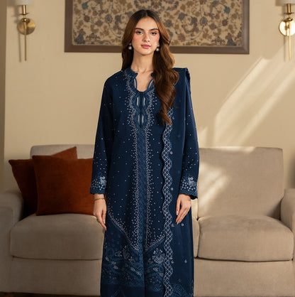 SAPPHIRE LAWN 3PC EMBROIDERED WITH EMBROIDERED DUPPTA