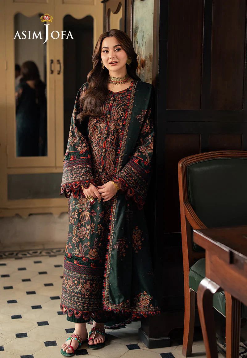 ASIM JOFA LAWN EMBROIDERED 3 PC SUIT WITH EMBROIDERED DUPPATA