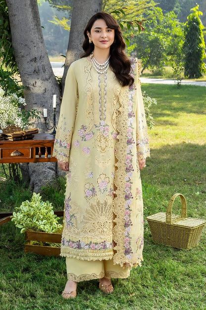 ELAF LUXURY WINTER EMBROIDERED 3 PC SUIT WITH EMBROIDERED SHAWL