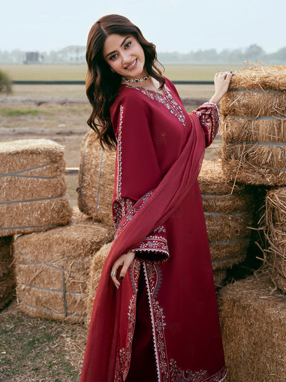 IZEL LAWN 3 PC WITH EMBROIDERED DUPATTA
