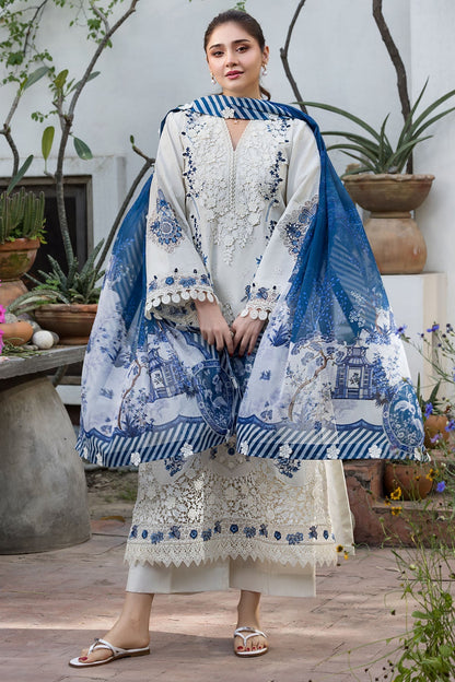 MOTIFZ LUXURY LAWN EMBROIDERED 3 PC WITH EMBROIDERED SOFT DUPPATA