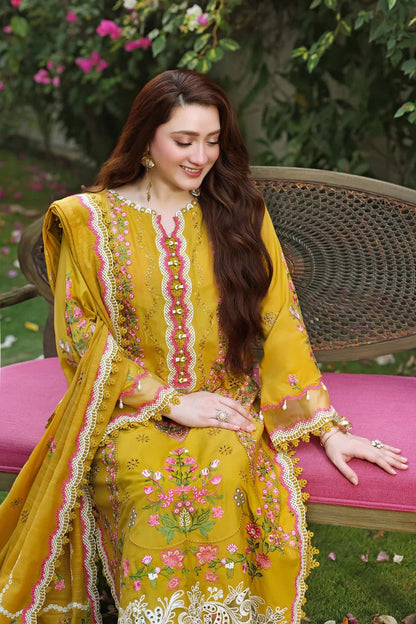 ANEELAS WINTER EMBROIDERED 3 PC SUIT WITH EMBROIDERED SHAWL