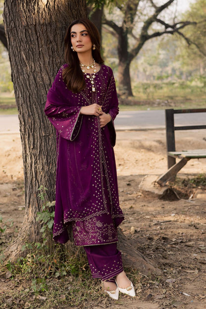 JAZMIN LAWN EMBROIDERED 3 PC WITH READY TO WEAR DUPATTA