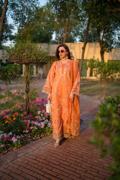 ANEELAS ORIGINAL 3 PC LAWN EMBROIDERED 3 PC WITH EMBROIDERED DUPPATA
