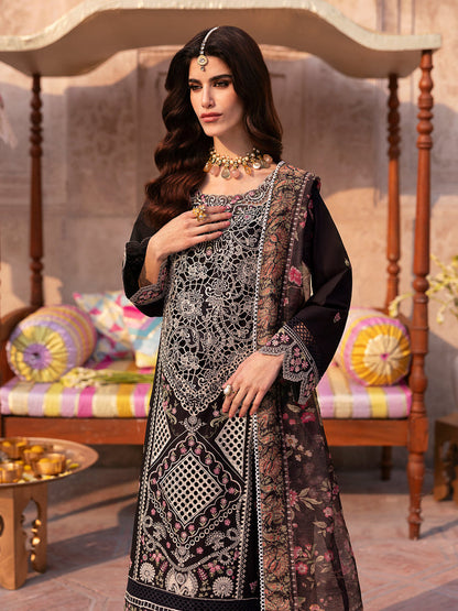 HUSSAIN REHAR LAWN HEAVEY EMBROIDERED 3 PC