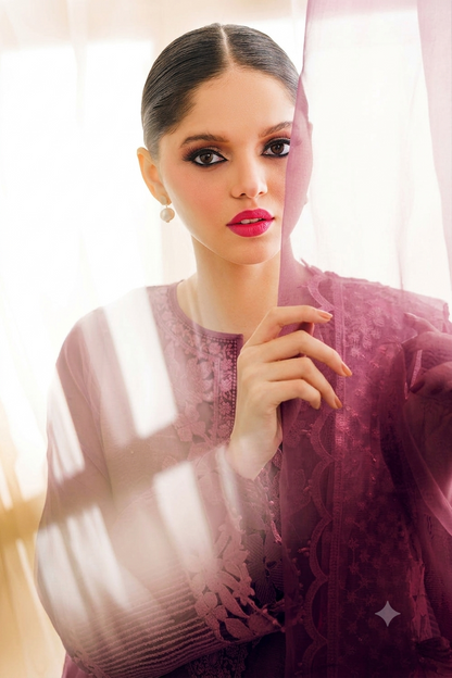 BAROQUE CHANTELLE LUXURY FANCY 3 PC EMBROIDERED SUIT WITH READY EMBROIDERED DUPPATA