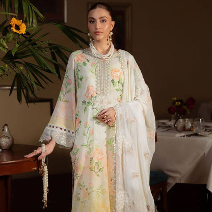 NUREH EMBROIDERED LAWN 3 PC WITH EMBROIDERED DUPPATA