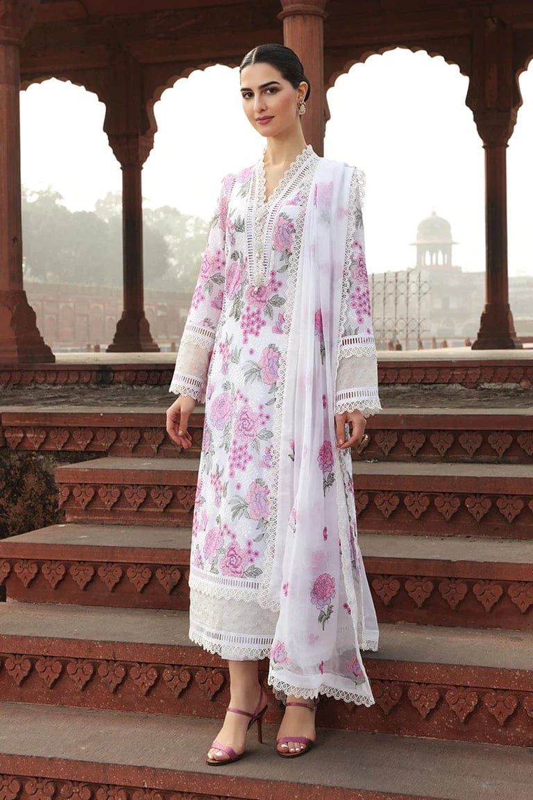 BAREEZE LUXURY LAWN EMBROIDERED 3 PC WITH EMBROIDERED DUPPATA