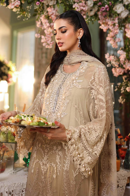 MARIA B CHIFFON EMBROIDERED 3 PC WITH EMBROIDERED DUPPTA